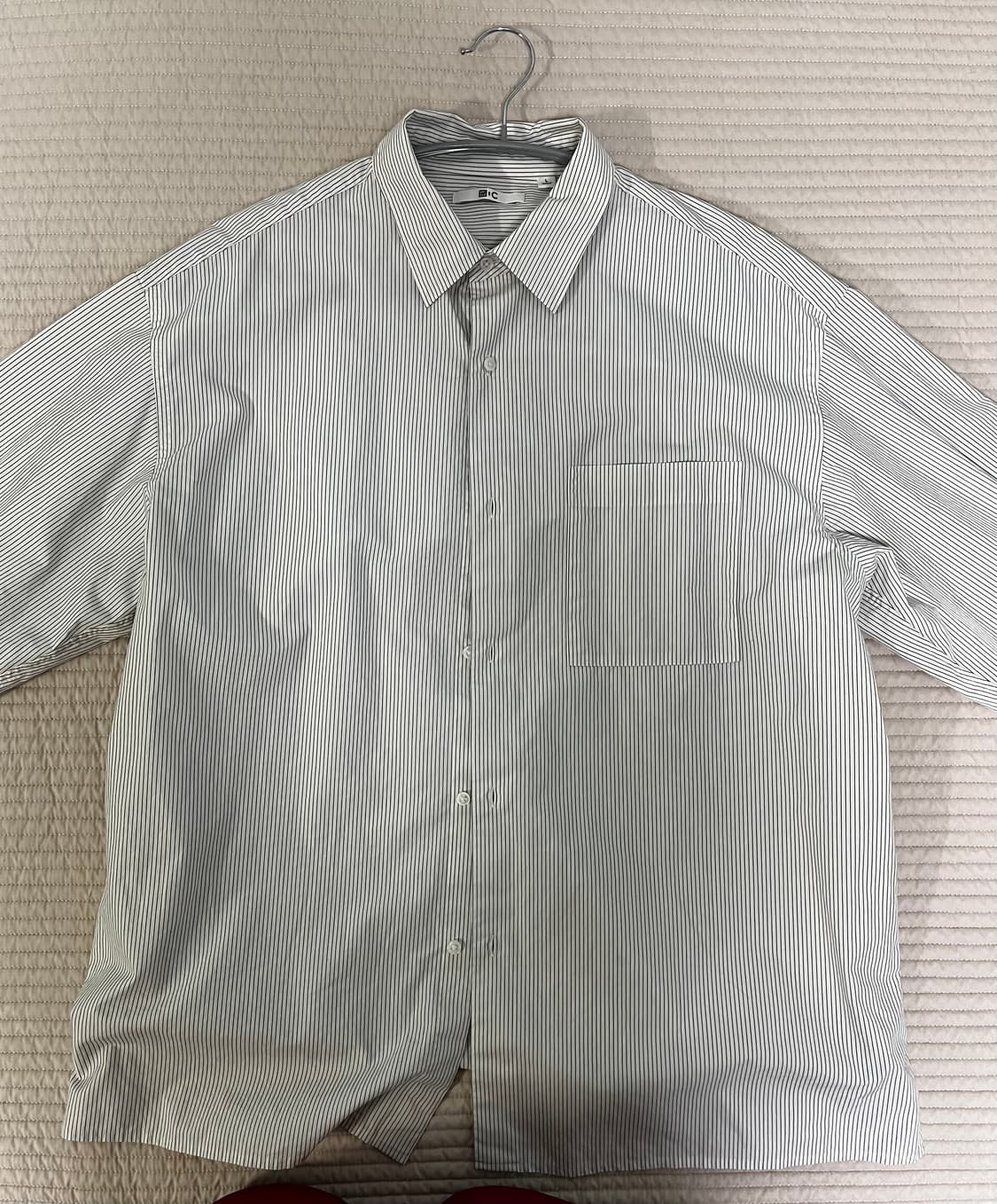 24fw 유니클로 c 브로드 클로스 오버사이즈 셔츠 상품이미지1