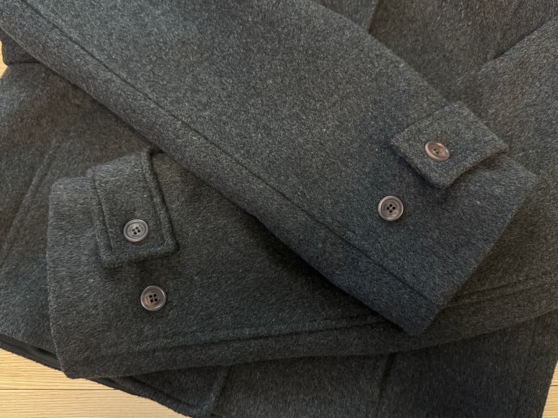 미세키서울 더플 후디 숏코트 차콜 상품이미지5