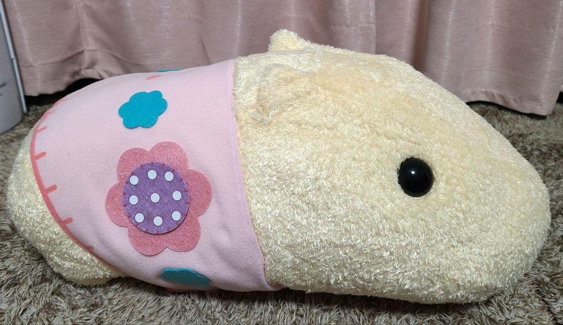 산엑스 카피바라상 화이트상 50cm 대형 인형 상품이미지3