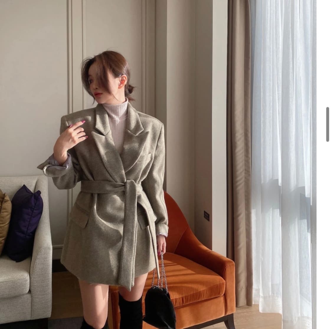 히프나틱 하프코트 상품이미지1