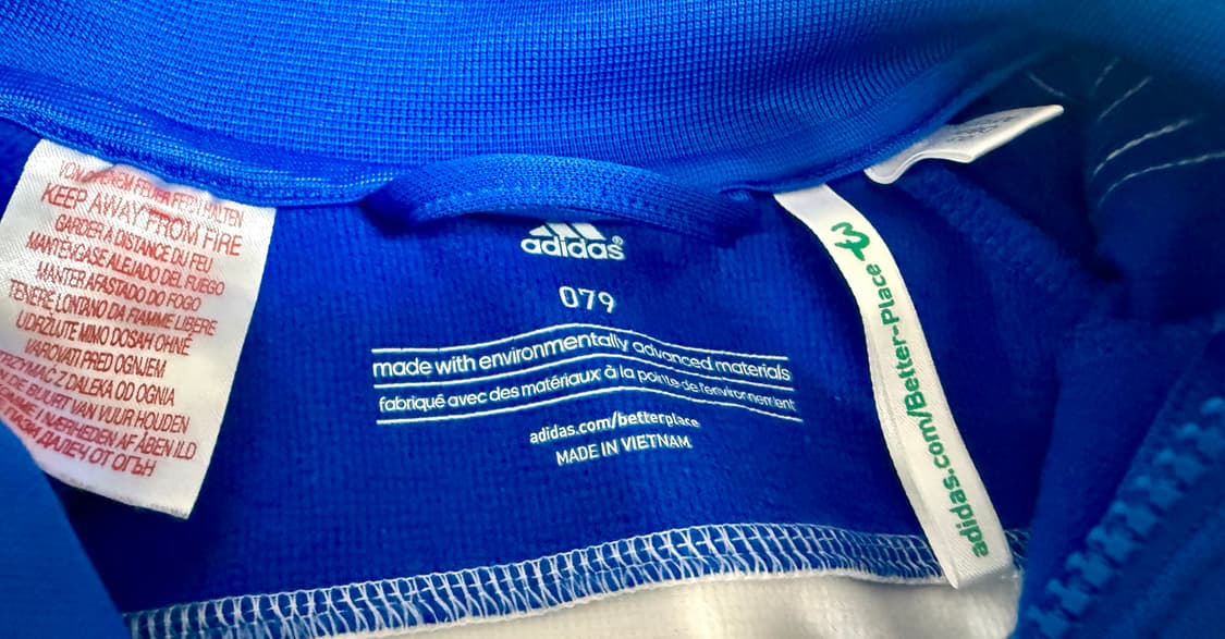 💙adidas 블루 트랙탑💙 79(S) 사이즈 / 삼선 정품 집업 상품이미지4