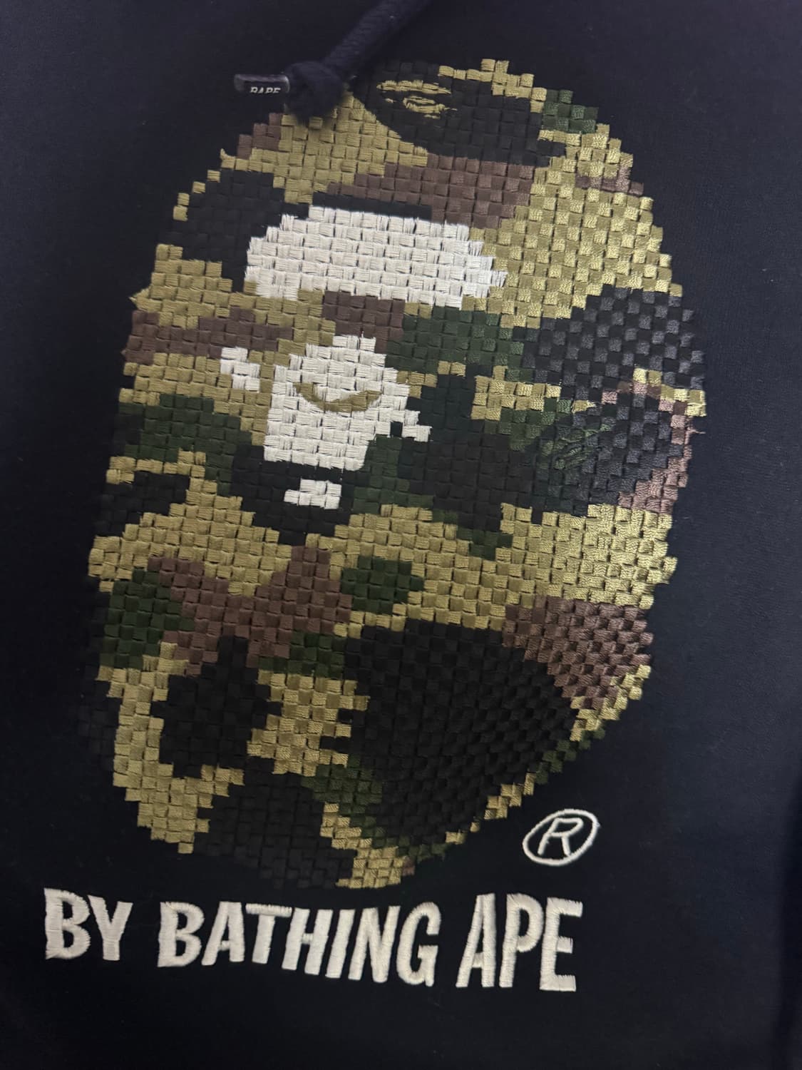 베이프 자수 후트티 XL 상품이미지2