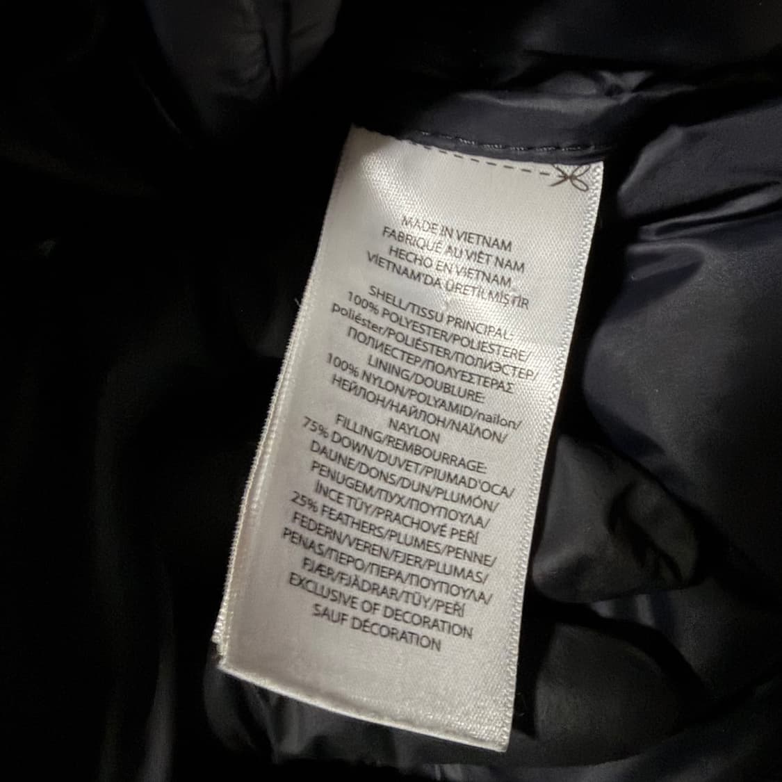 폴로 랄프로렌 도트 카모 플라쥬 화이트 경량패딩 상품이미지5