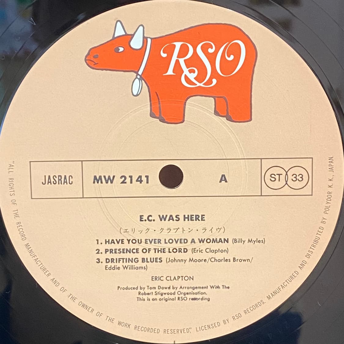 (LP) Eric Clapton - E.C. Was Here 상품이미지4