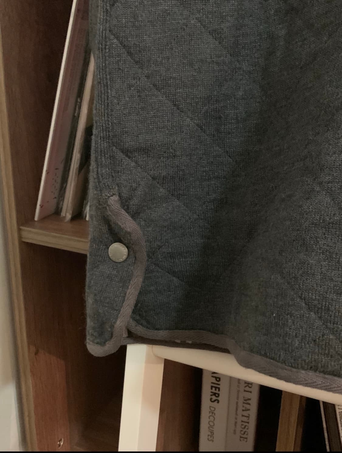 Y2k 버버리 차콜그레이 퀄팅 누빔 자켓 상품이미지4