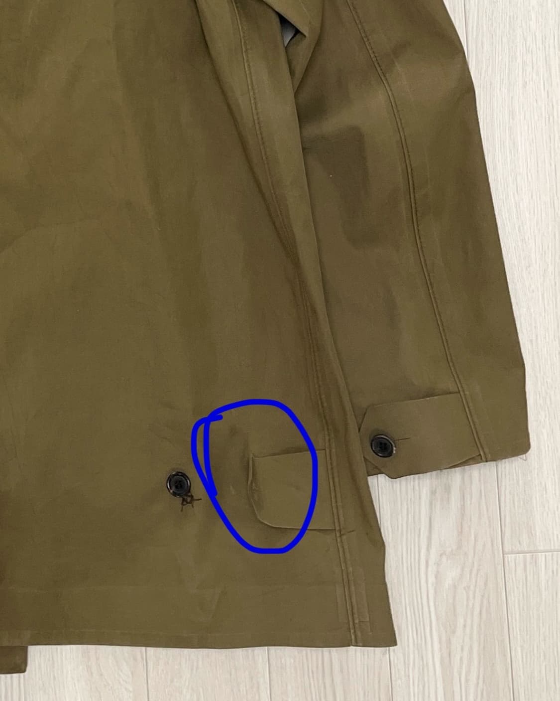 꼼데가르송 옴므 코트 상품이미지8