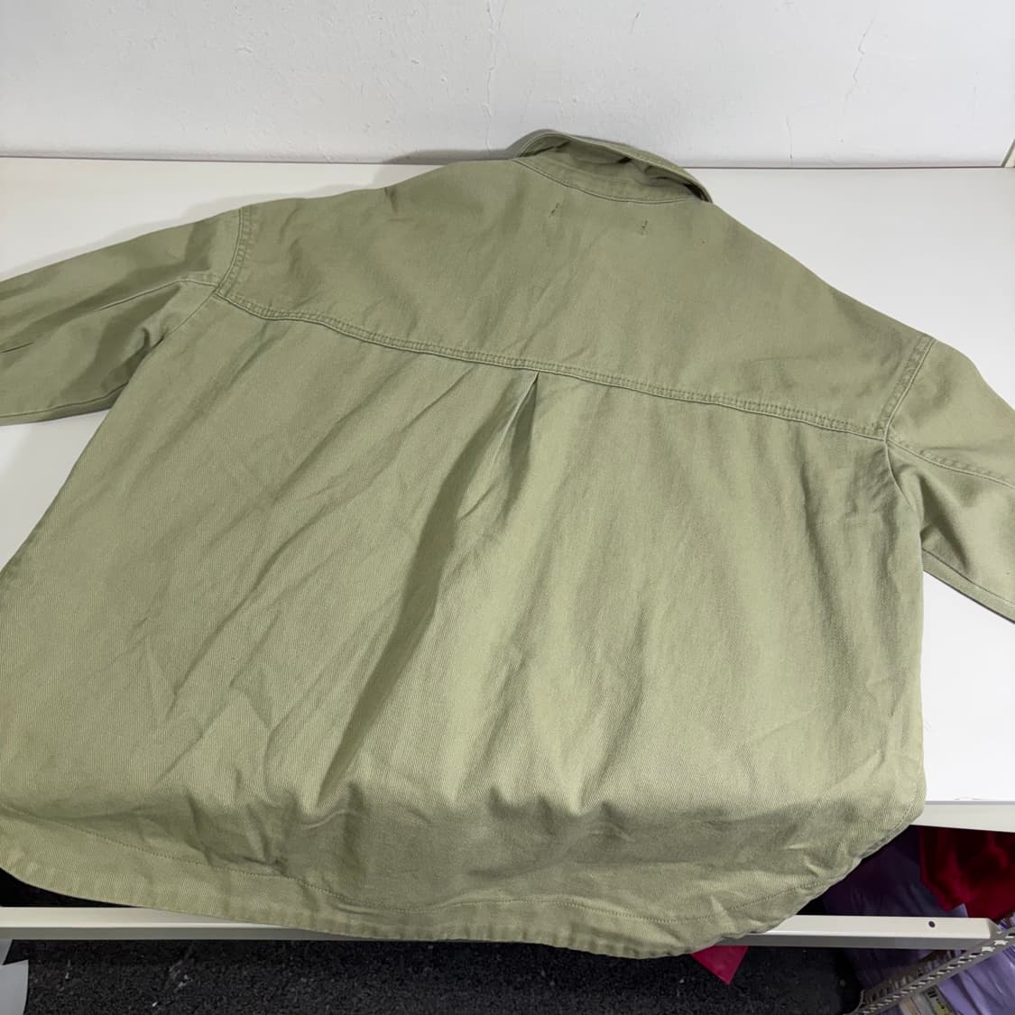 우먼FREE 자라 카키 워크 트러커자켓 상품이미지3