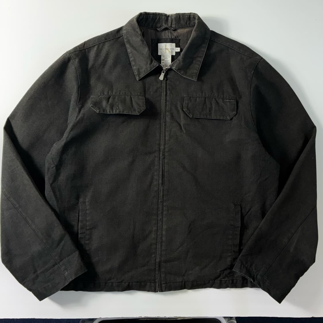 Calvin klein  캘빈 클라인 블랙 캔버스 워크 자켓  상품이미지1