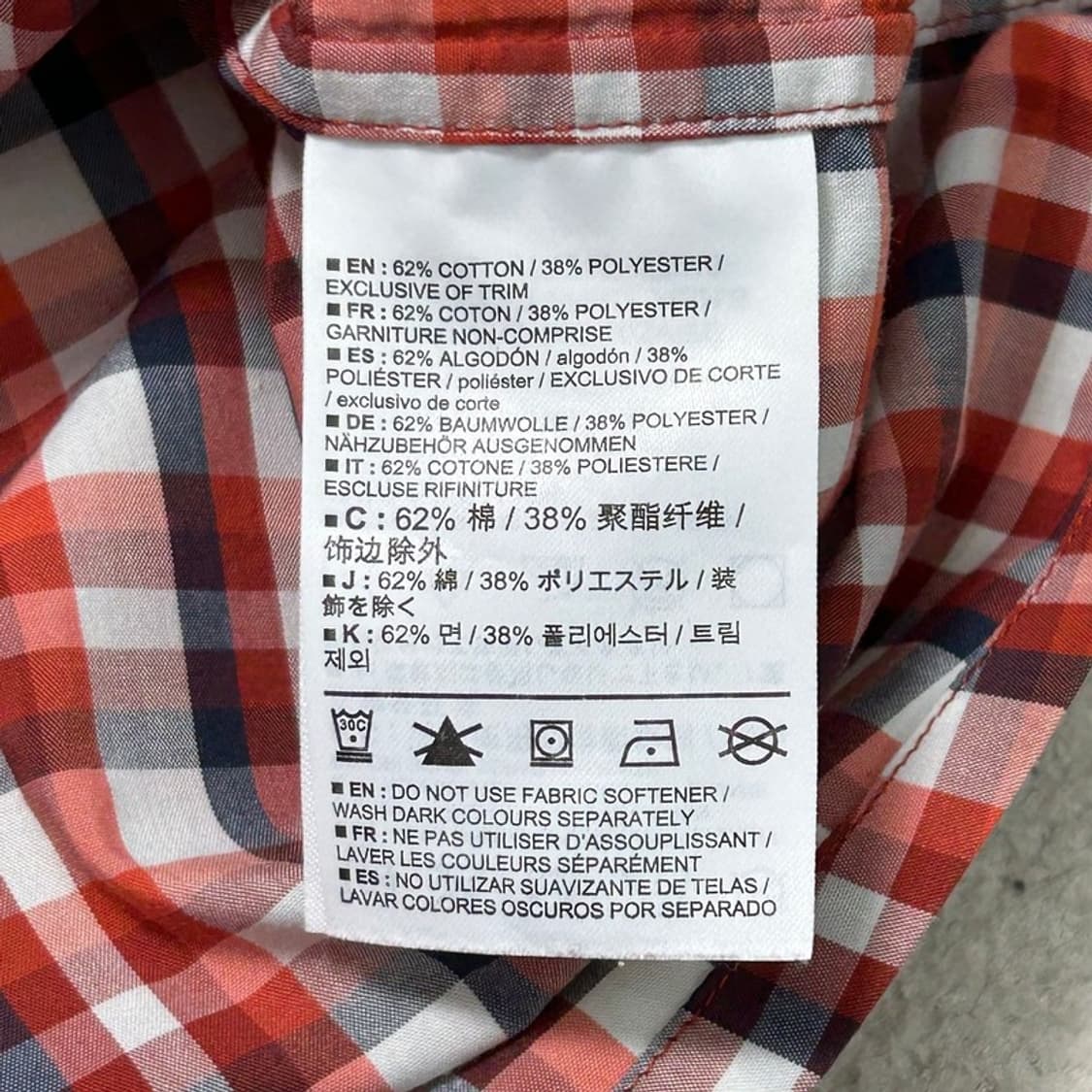 ARC'TERYX 체크 반팔 셔츠 M 상품이미지7