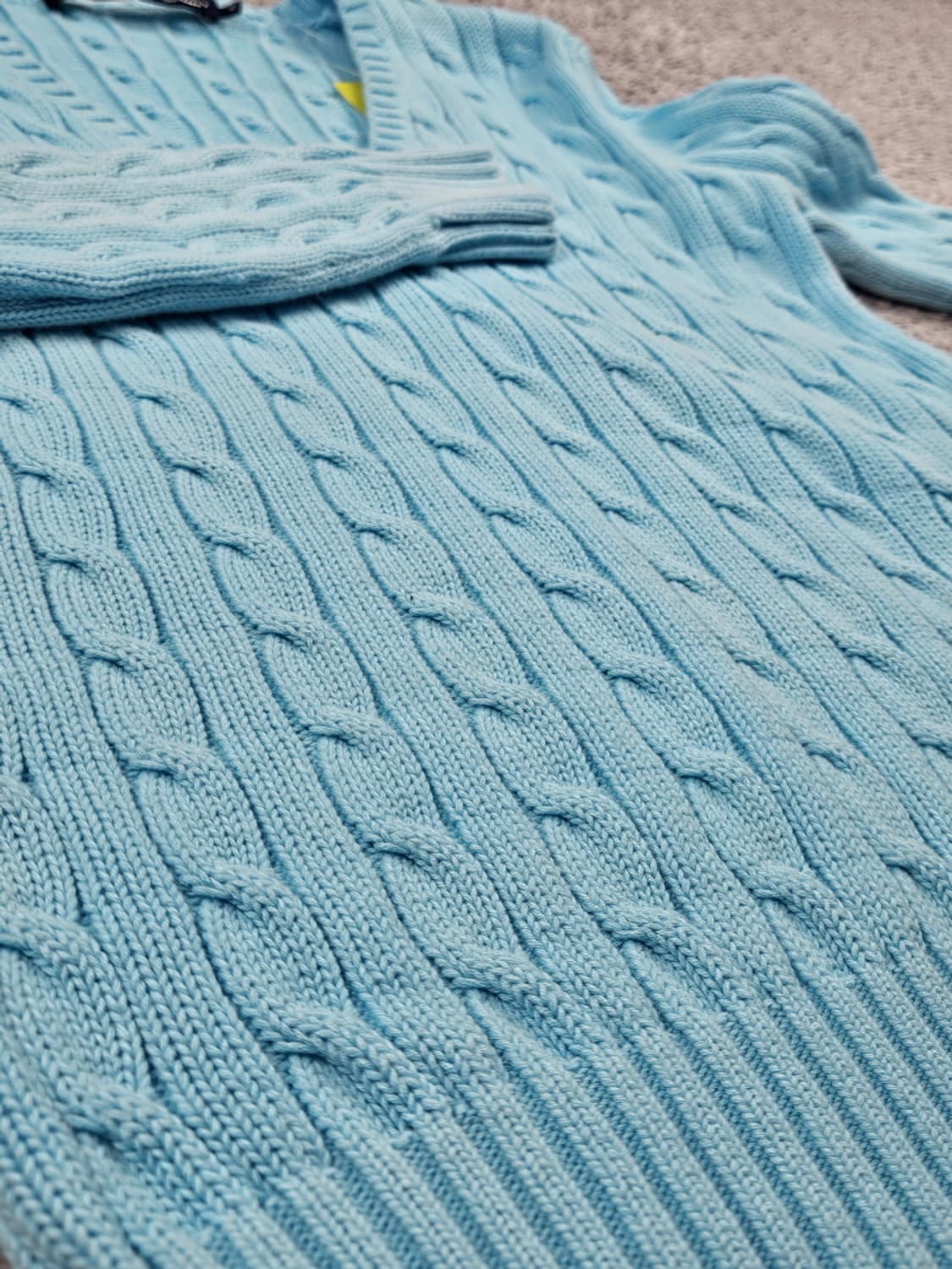 폴로랄프로렌스포츠 브이넥 트위드티드 케이블 니트 ( M ) / 10505 상품이미지10