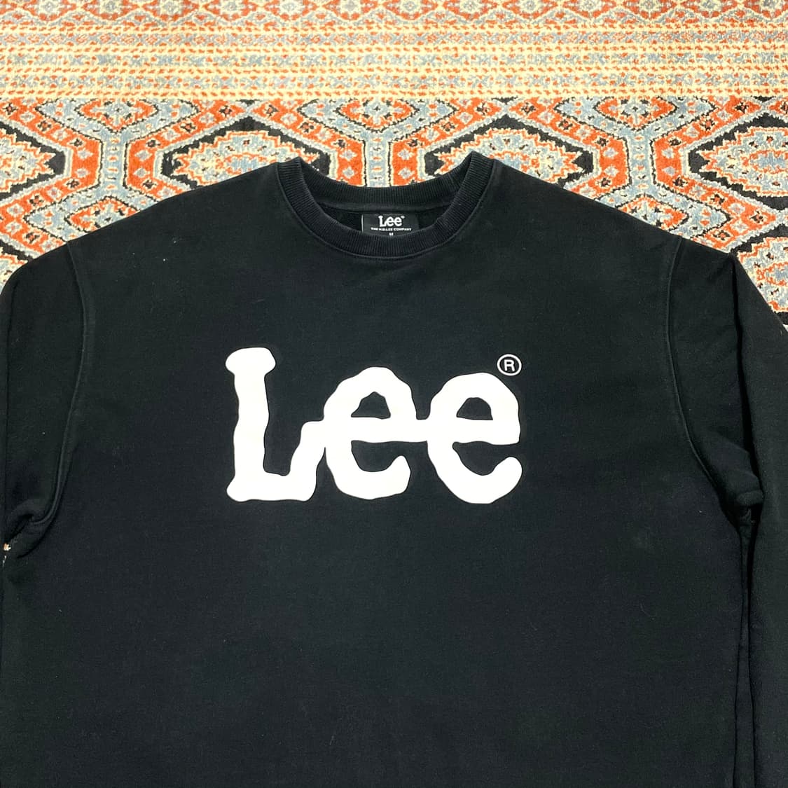 리 스펠로고 블랙 맨투맨 남성M 상품이미지2