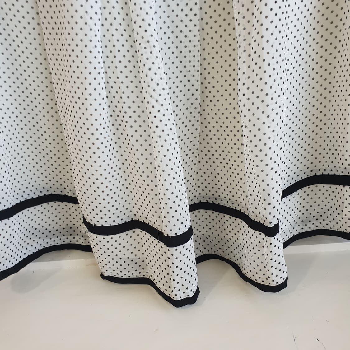 PRIME PATTERN  도트 리본 플레어 스커트 상품이미지3
