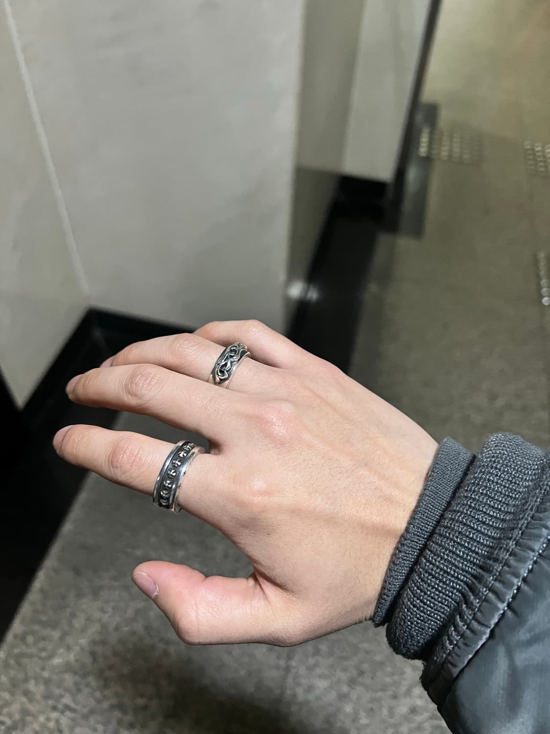 [us8] 크롬하츠 더블 내로우 바인 밴드링 상품이미지5