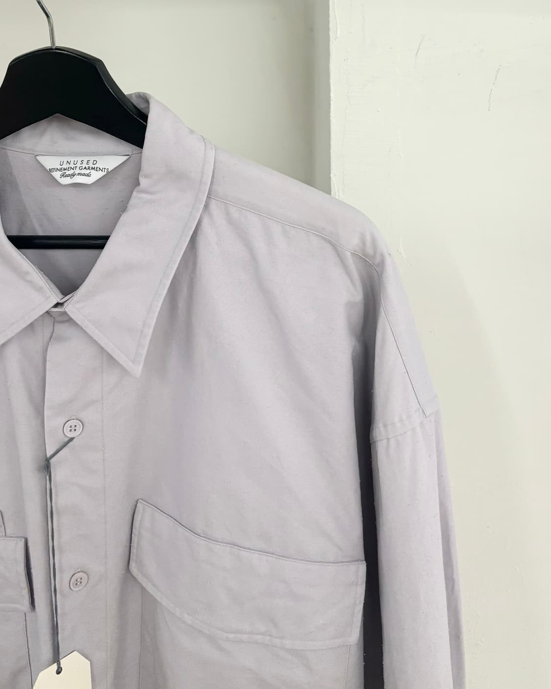 언유즈드 라벤더 20ss 플랩 포켓 셔츠 상품이미지4