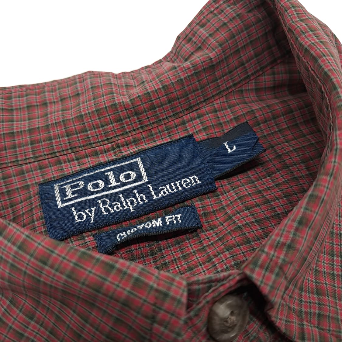 CN751 L 폴로 랄프로렌 크리스마스 미니 타탄체크 긴팔 셔츠 남방 상품이미지4