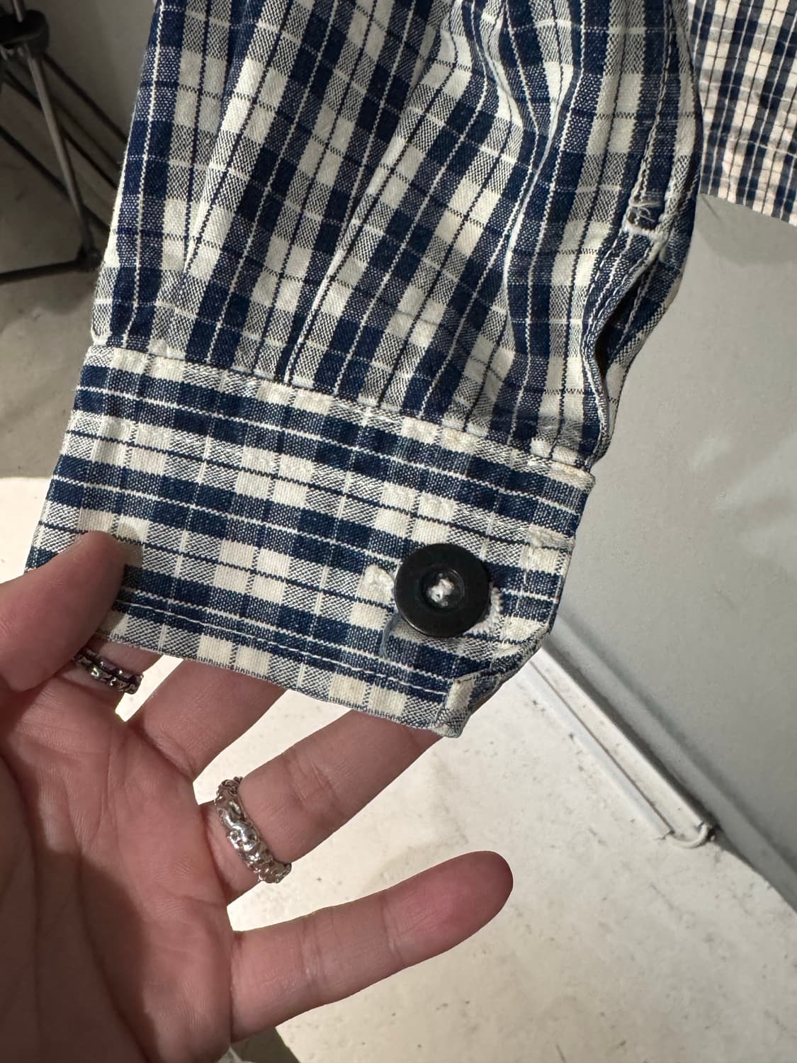 블루웨이컴퍼니 스탠드카라 체크셔츠  상품이미지6