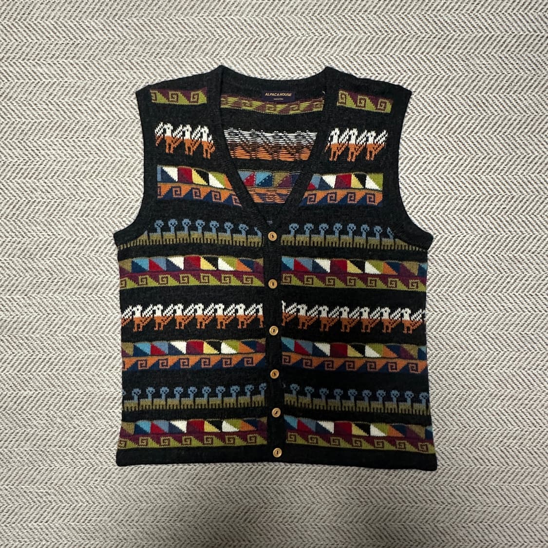 ALPACA HOUSE peru made knit vest 상품이미지1