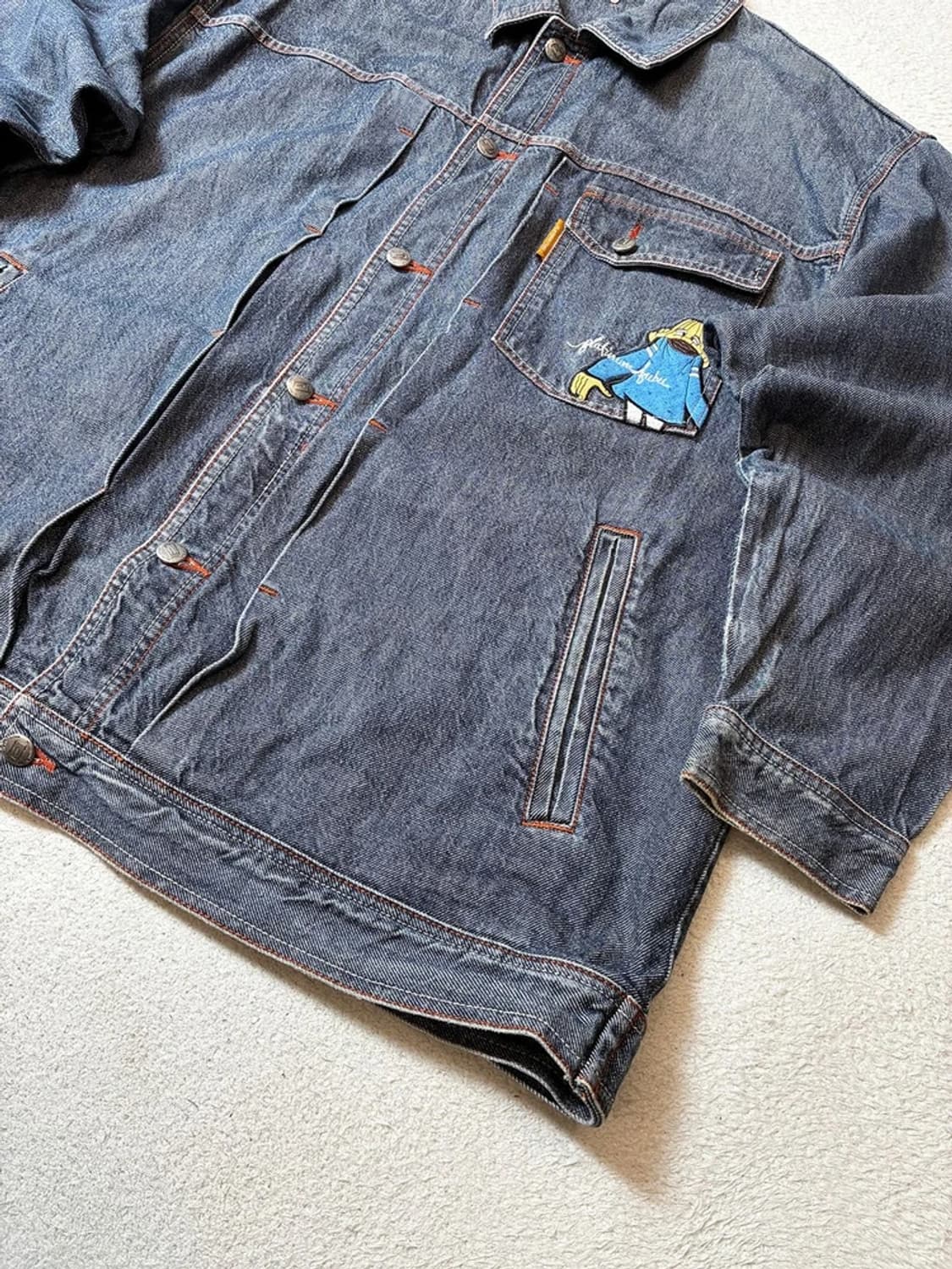 푸부 90's 플레티넘 자수 오버 트러커 자켓 PN7724 상품이미지3