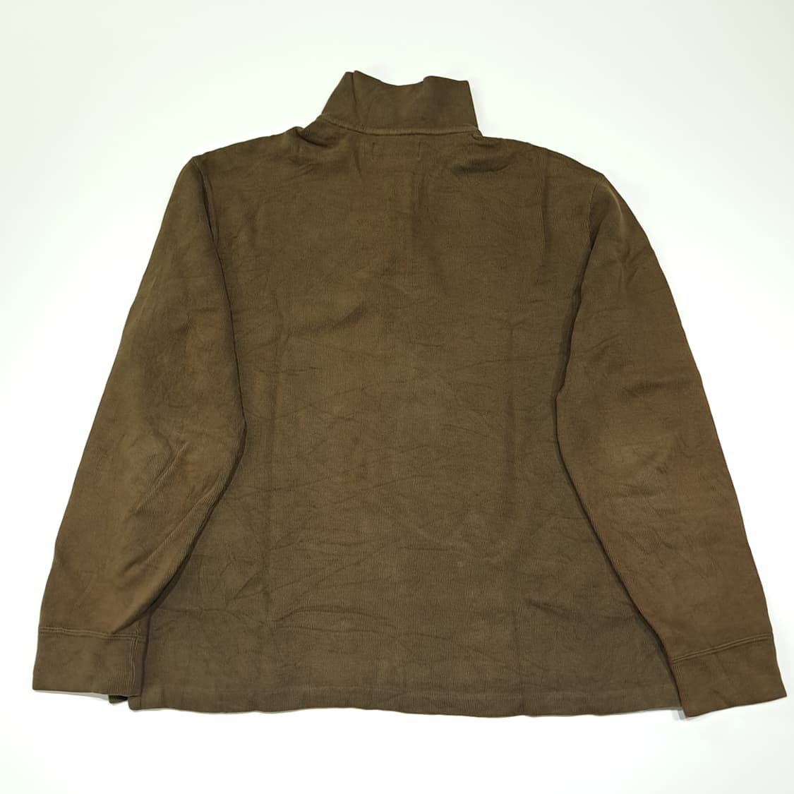 CL346 L 폴로 00s 코튼 가죽풀러 브라운 니트 스웨터 상품이미지7