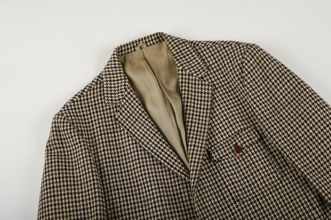 [L] 빈티지 잉글랜드 하운드체크 울자켓 상품이미지2