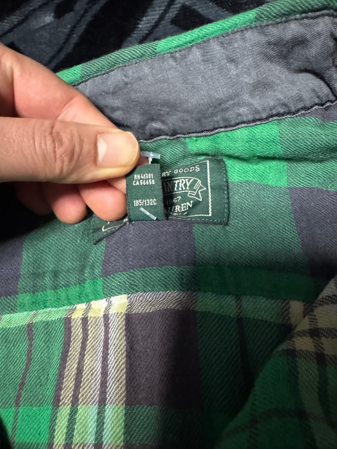 폴로 컨트리 랄프 로렌 체크 셔츠 그린 상품이미지5