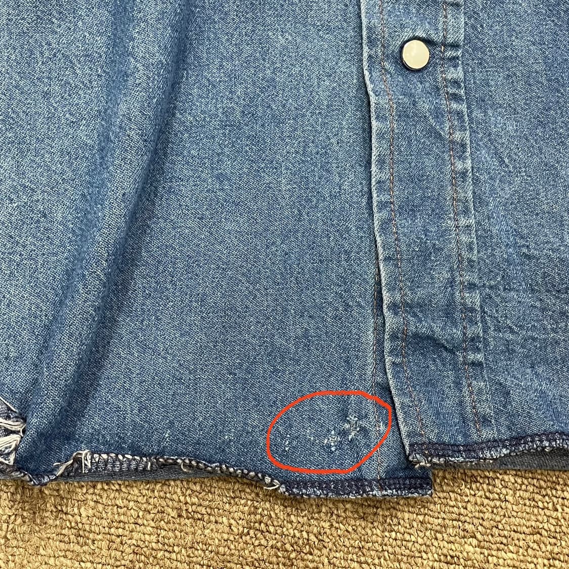 Wrangler 랭글러 웨스턴 데님 셔츠 상품이미지6