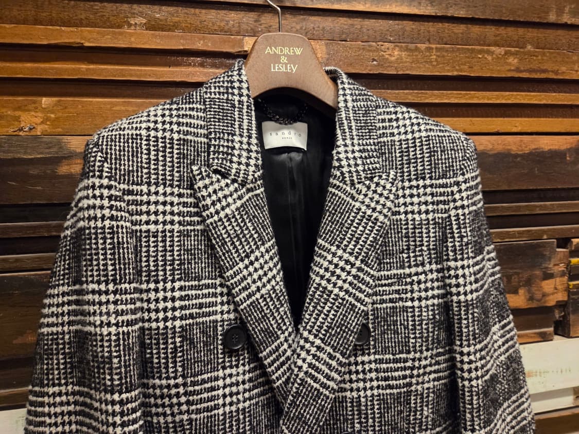 산드로 더블브레스티드 트위드코트 상품이미지4