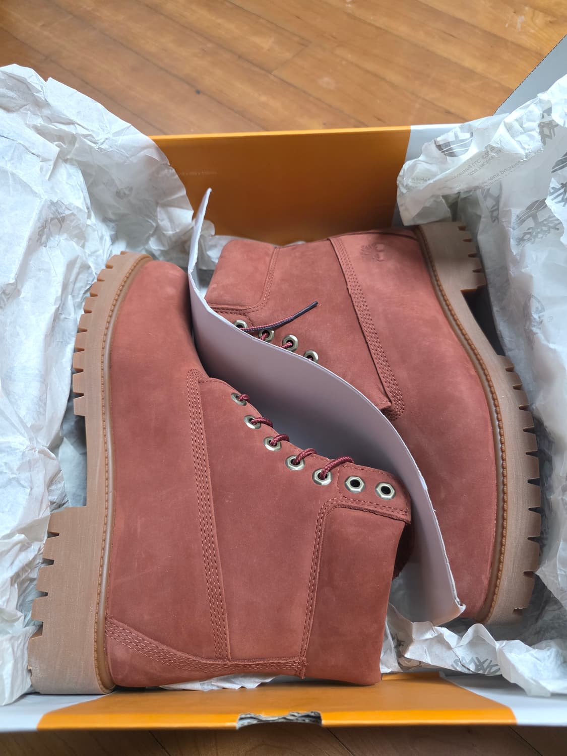 팀버랜드 6인치 프리미엄 다크레드 신품(8W 265) 상품이미지2