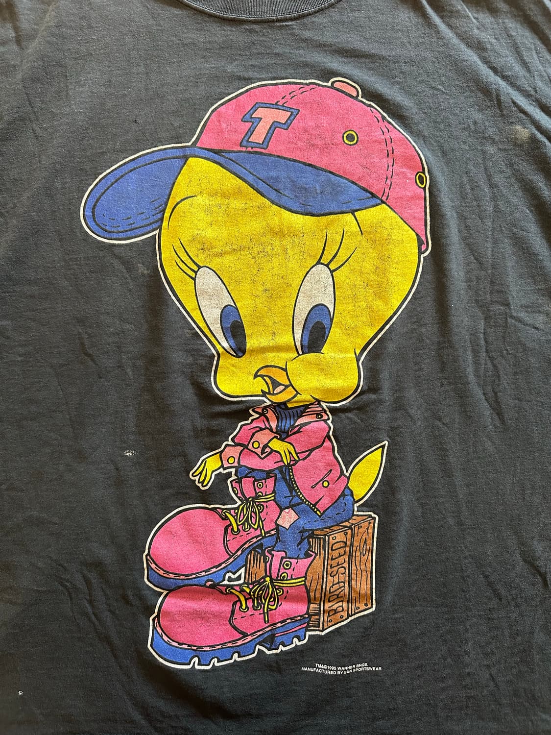 90s 워너브라더스 트위티 '힙합 키드'- XL 상품이미지2