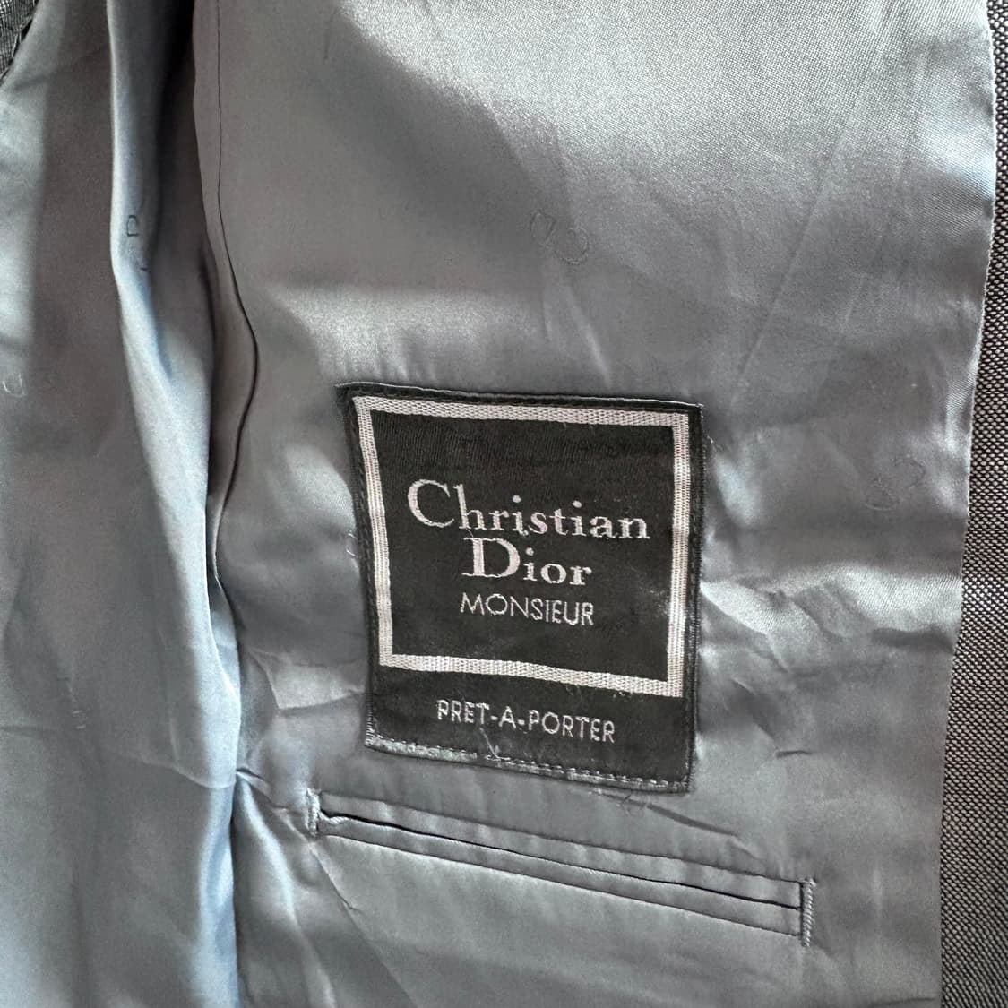 christian Dior 크리스챤 디올 울 모헤어 그레이 블레이져 자켓 상품이미지4