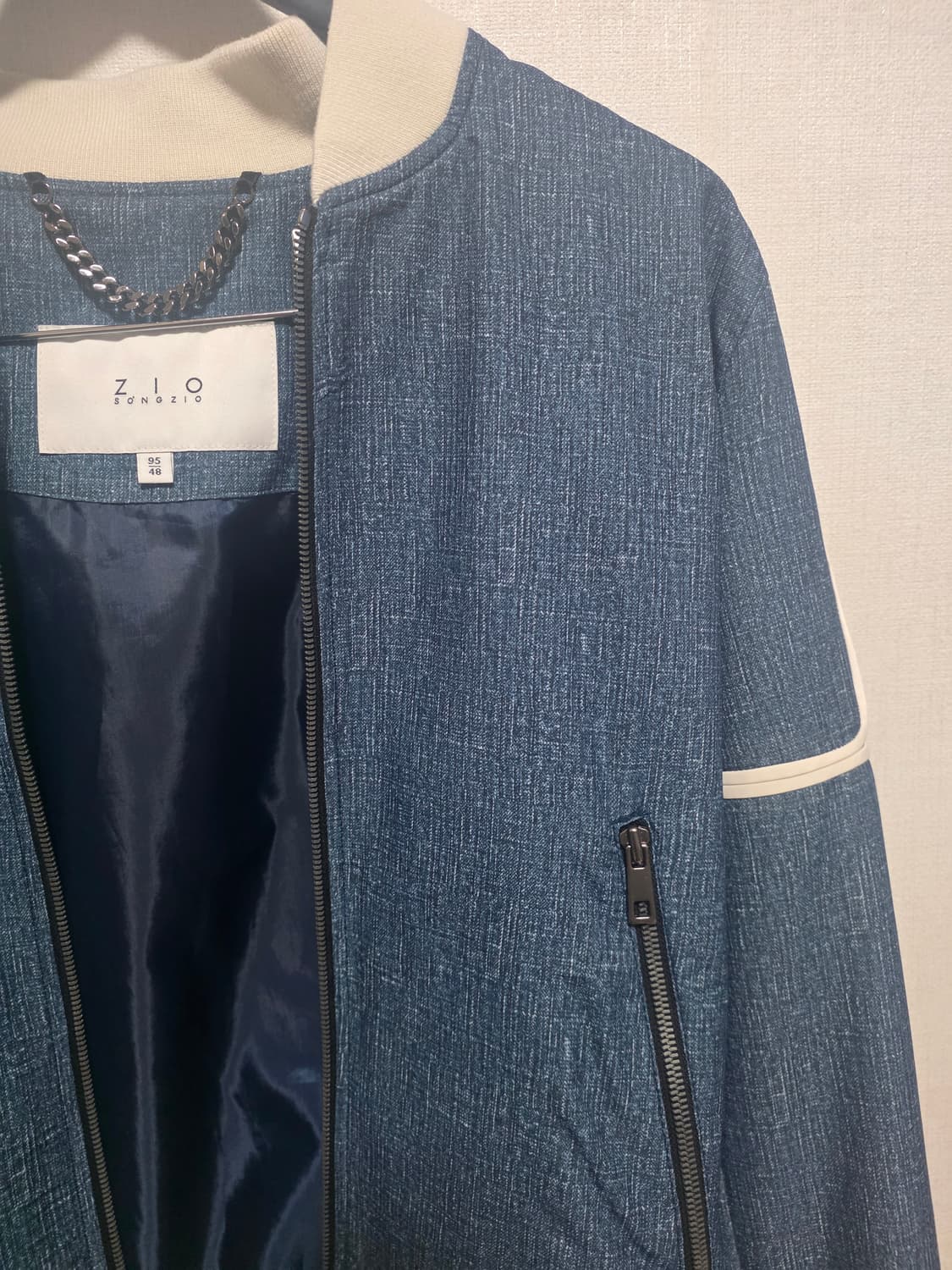 송지오 옴므 블루종 48사이즈팝니다 상품이미지2