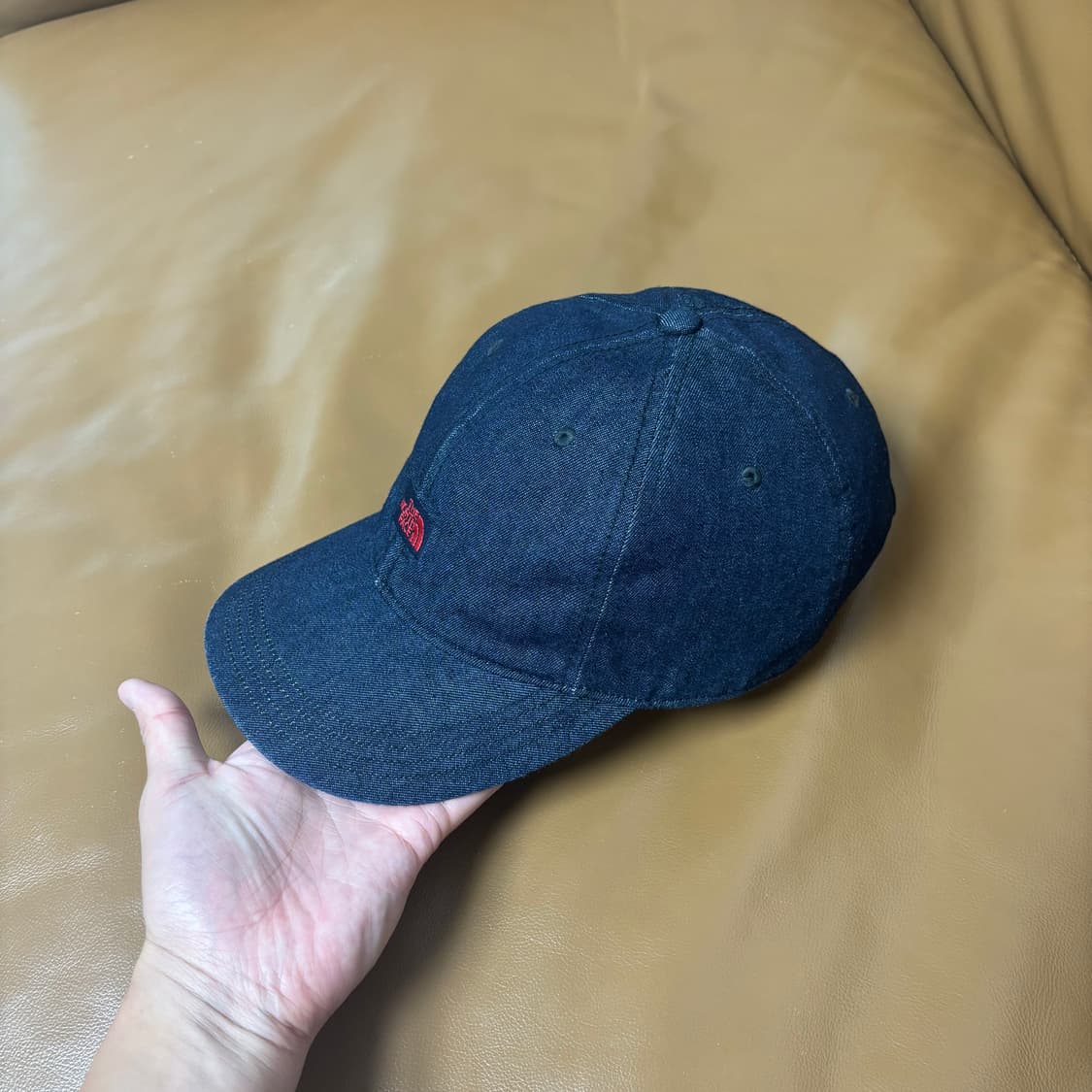 나나미카 노스페이스 퍼플라벨 워시드 데님 6패널 볼캡 모자 (Denim) 상품이미지4