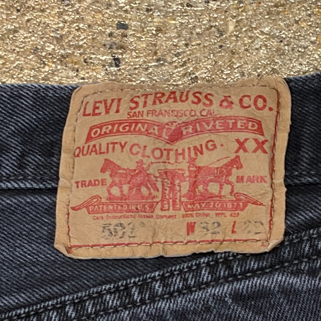 미국 빈티지 리바이스 501 블랙진 청바지 상품이미지7