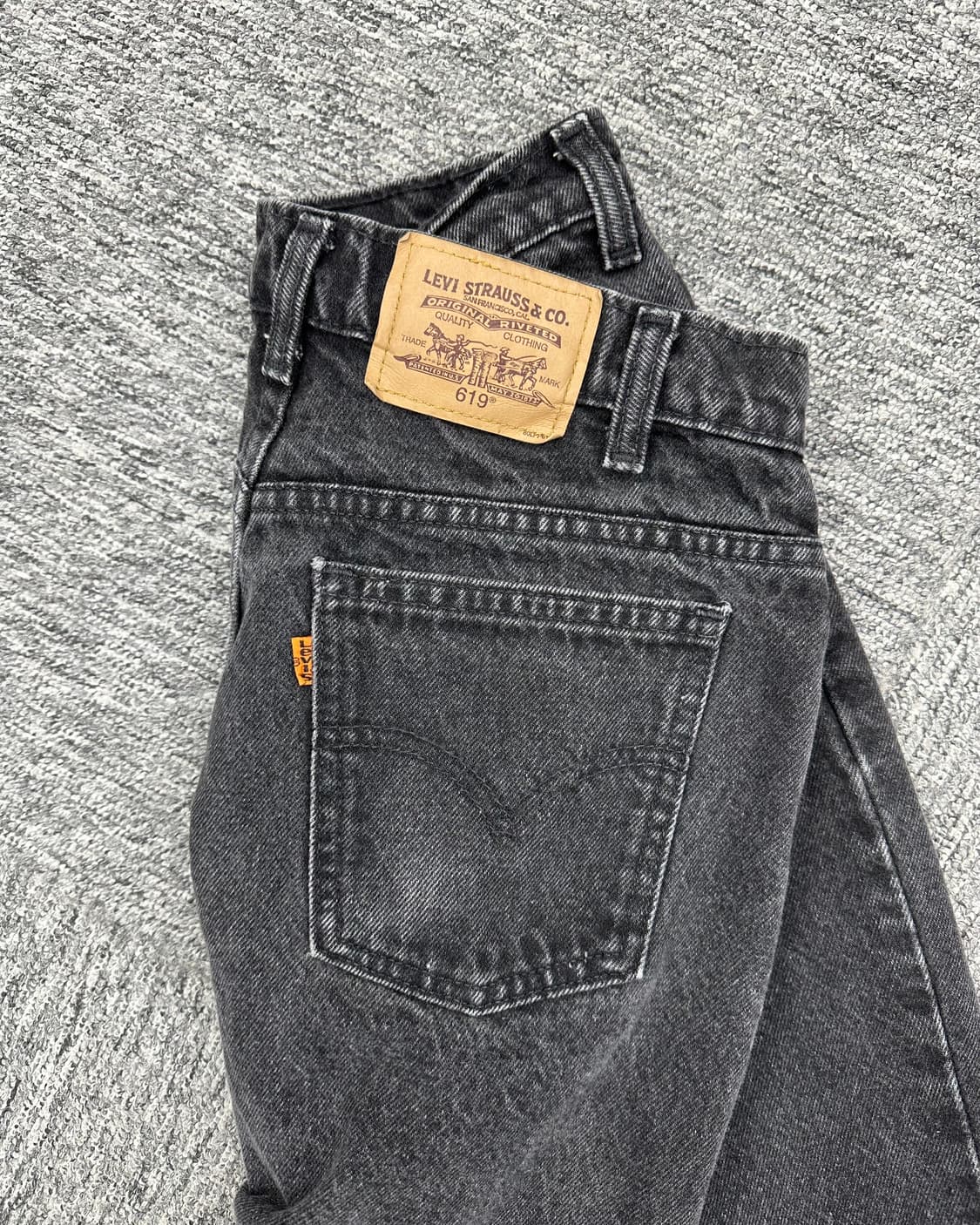 (허단38)리바이스 흑청 619 오렌지탭-M1846 상품이미지6