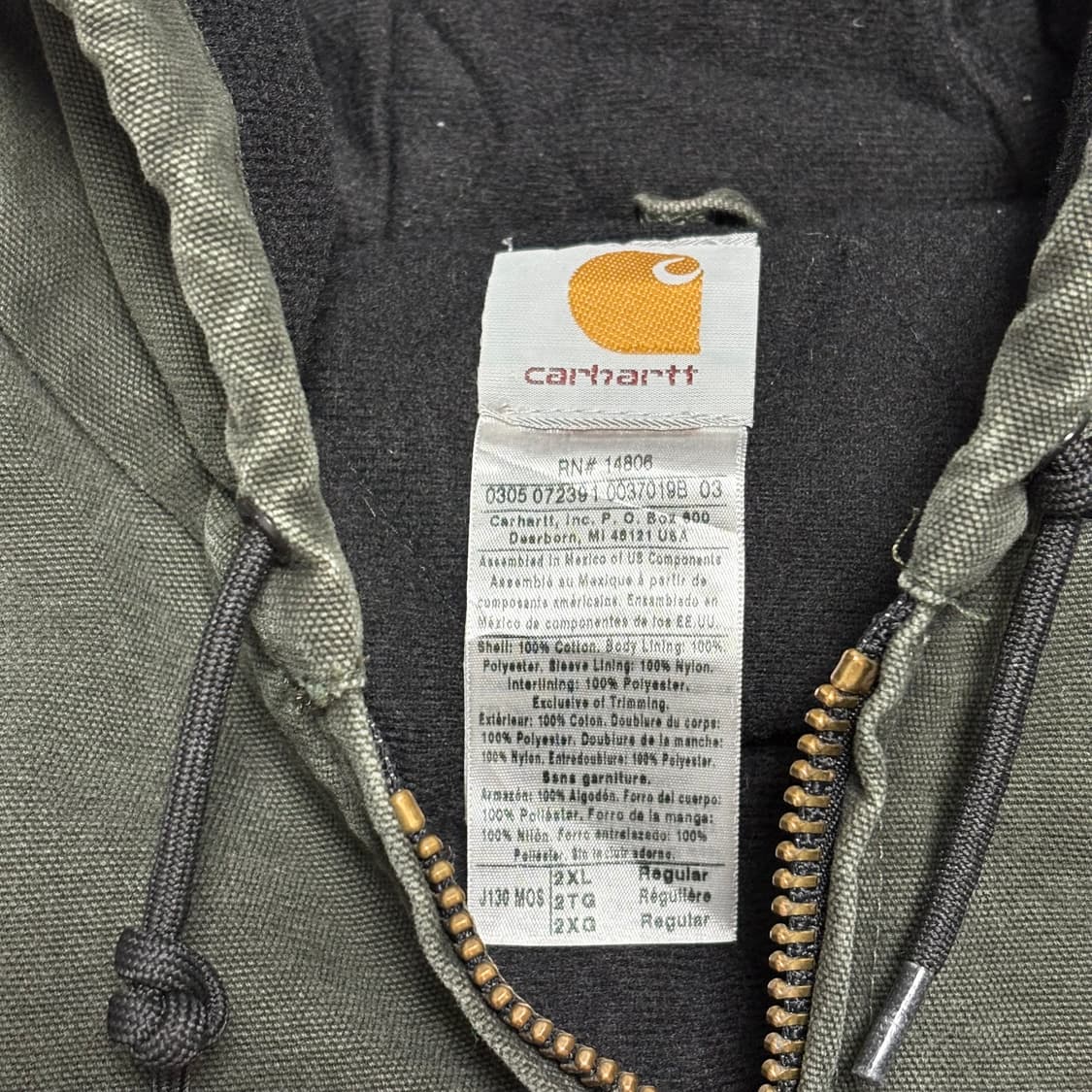 🇲🇽 00s 칼하트 J130 MOS 액티브 자켓 상품이미지7