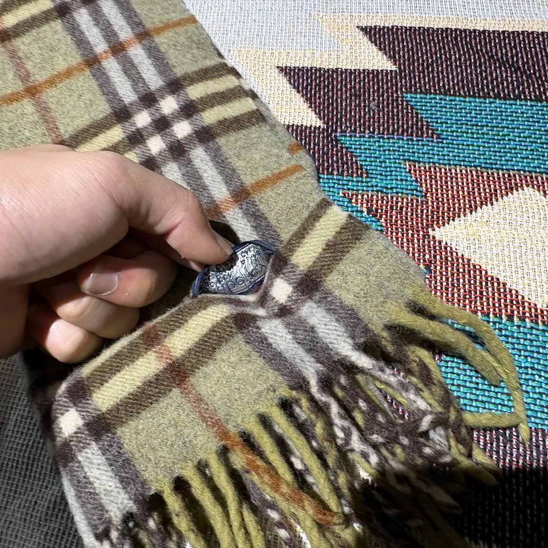 버버리 빈티지 채크패턴 머플러 상품이미지4