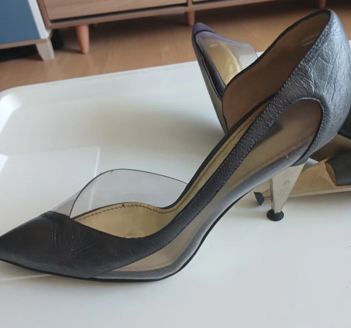돌체앤가바나 블랙 펌프스 힐 37.5 상품이미지4