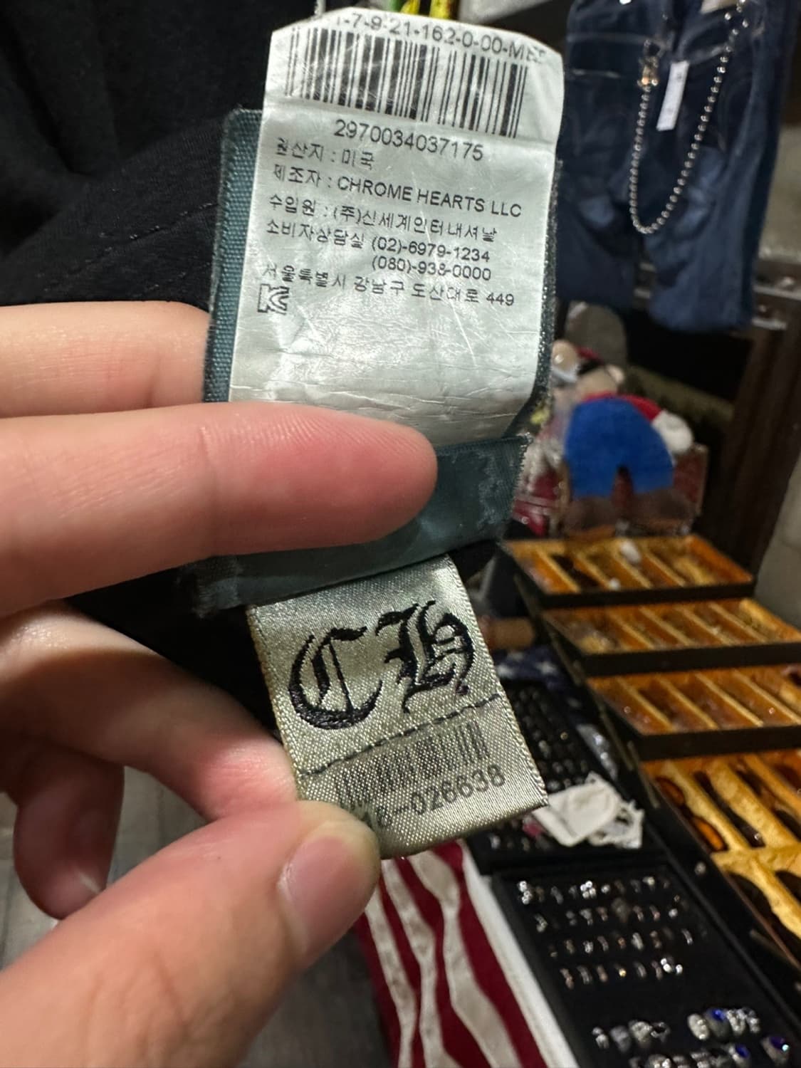 CHROME HEARTS 크롬하츠 레터링 라운드 티셔츠 상품이미지5