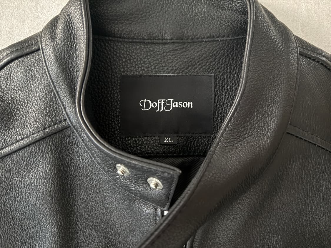 도프제이슨 카우하이드 차이나칼라 가죽자켓 XL 상품이미지4