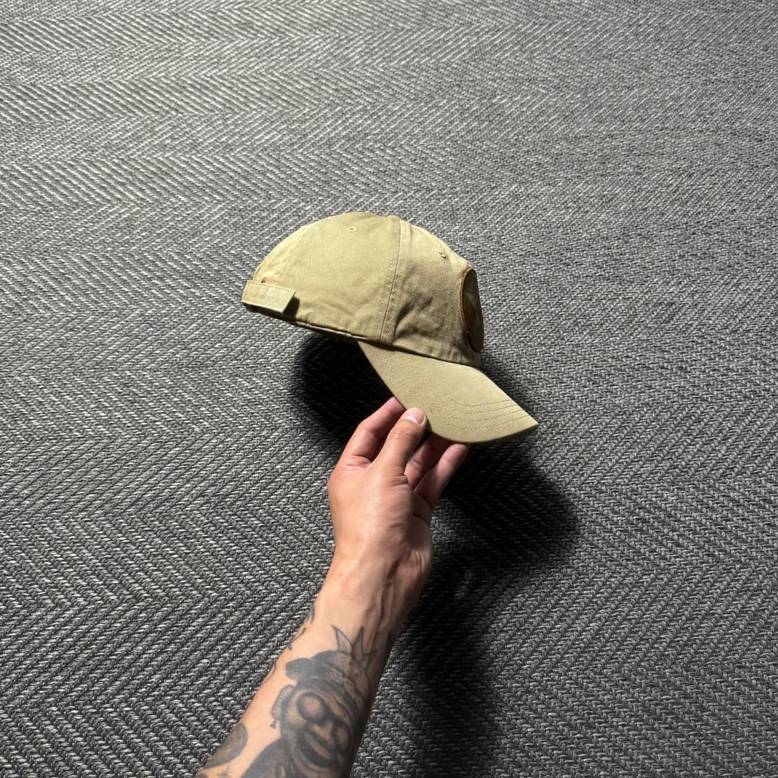 00s 랄프로렌 폴로진스 밀리터리 베이지 볼캡 모자 상품이미지4