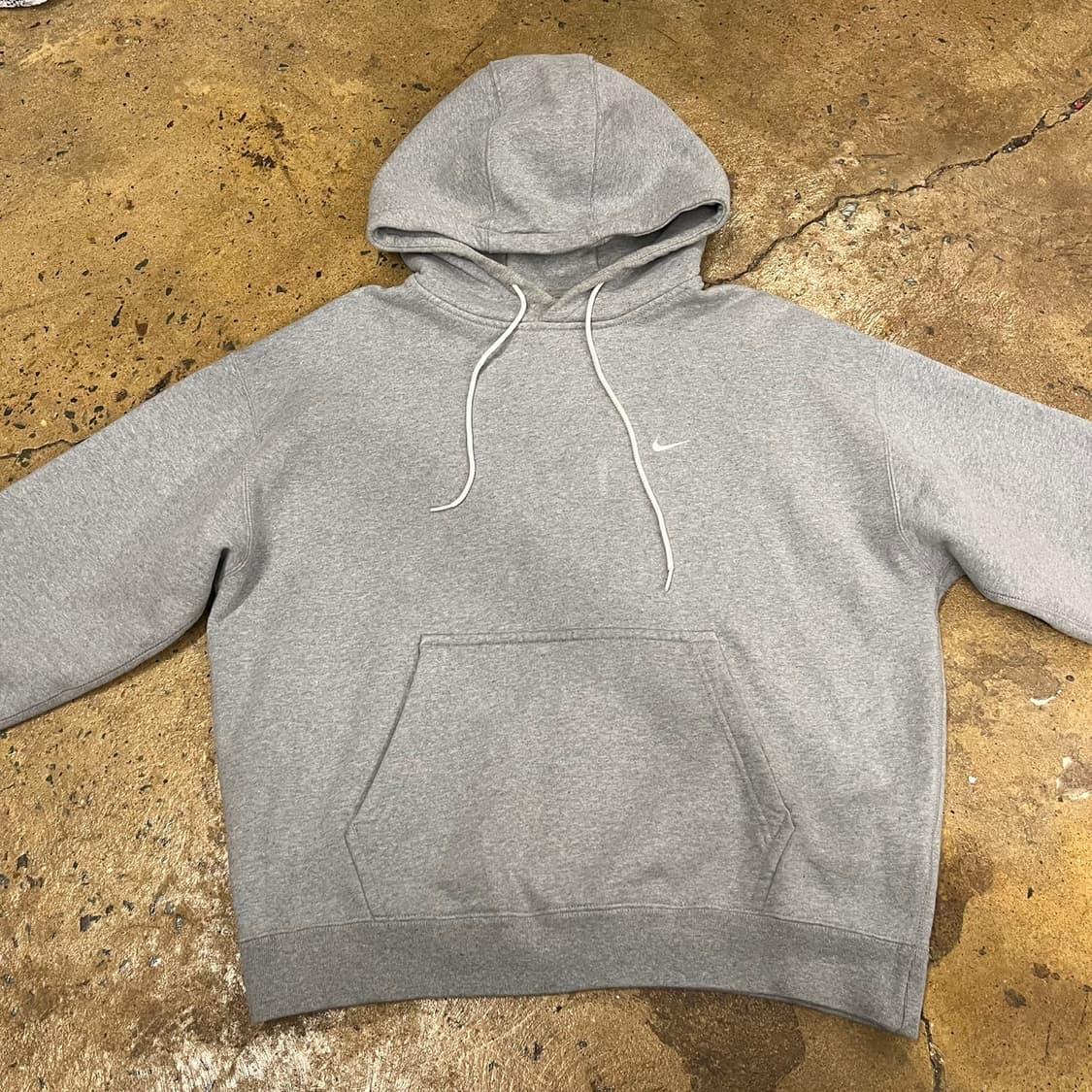 [정품/XL] 나이키 스우시 후드티 그레이 nrg b19 상품이미지3