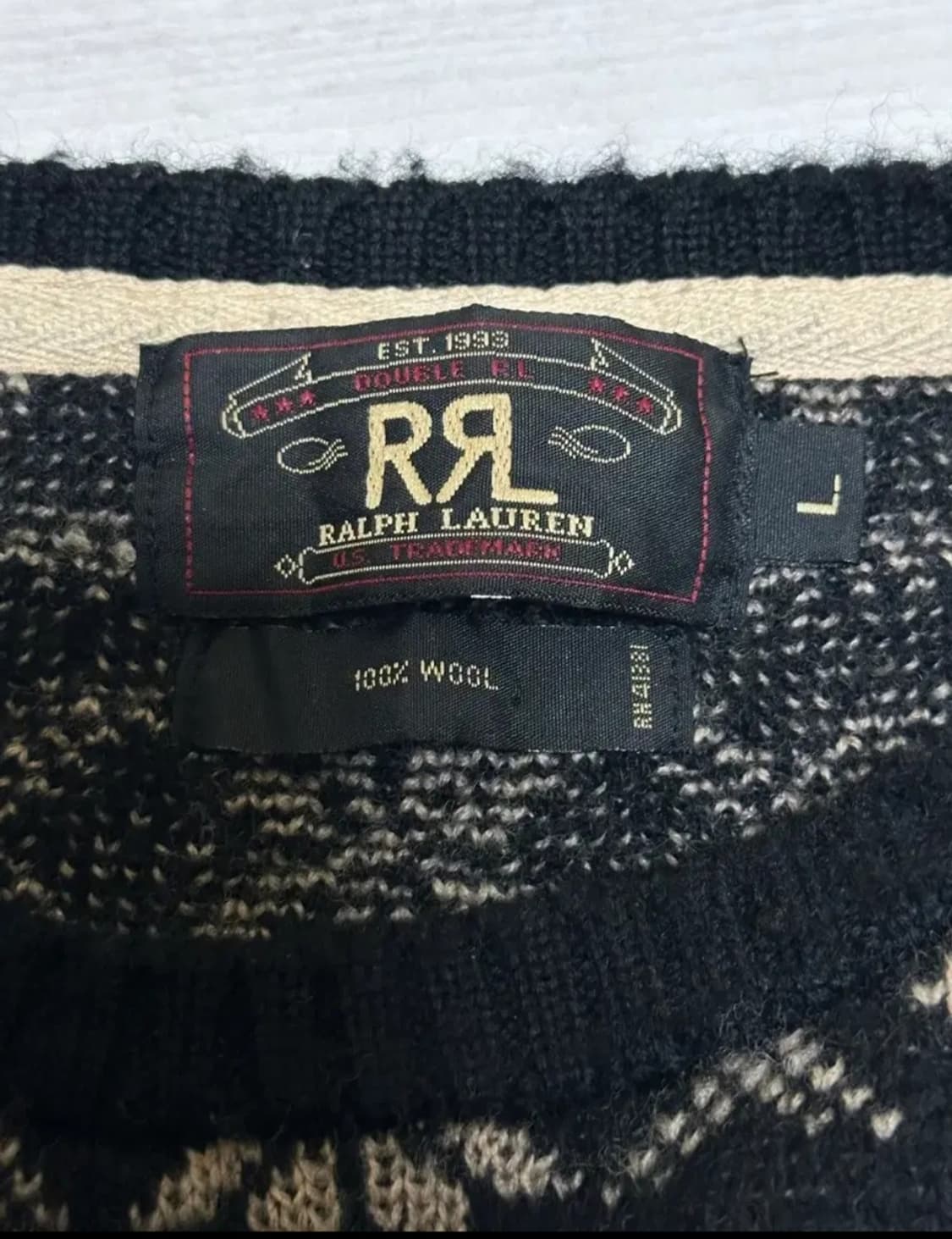 표기상 L) 더블알엘 노르딕 니트  올드스리스타  상품이미지3