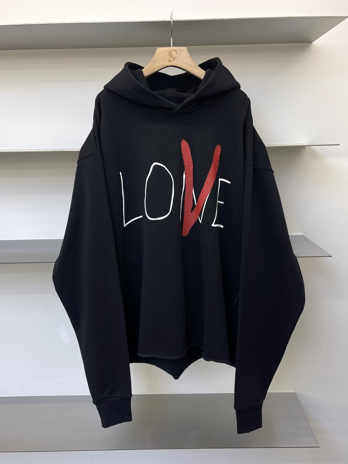 브이론 Lobe Big V 로고 후디 상품이미지1