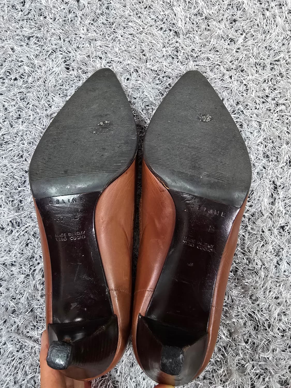 셀린느 빈티지 브라운 펌퍼스 힐 7B 상품이미지7