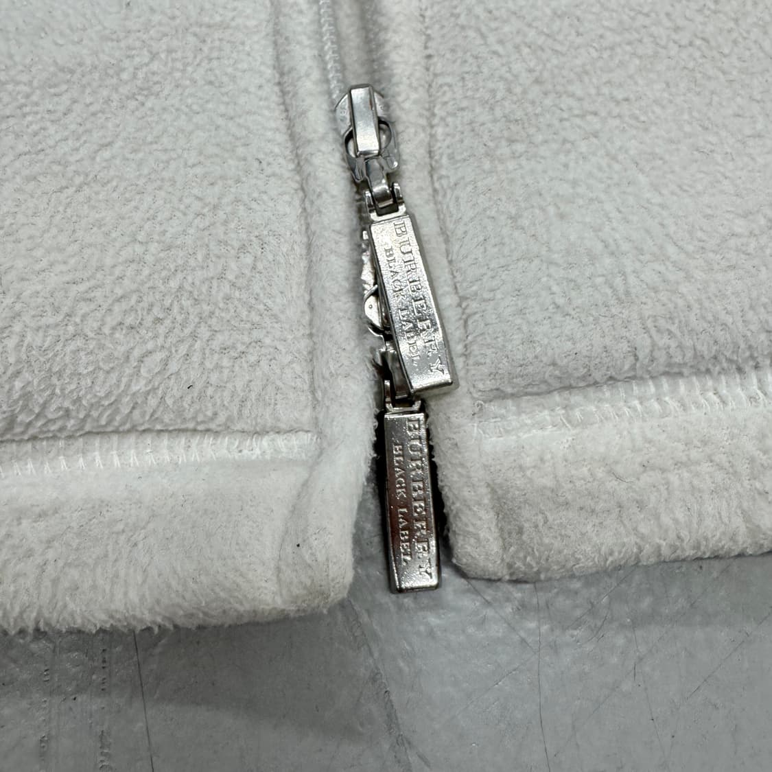 버버리 제팬 블랙라벨 투웨이 플리스 자켓 화이트 상품이미지7