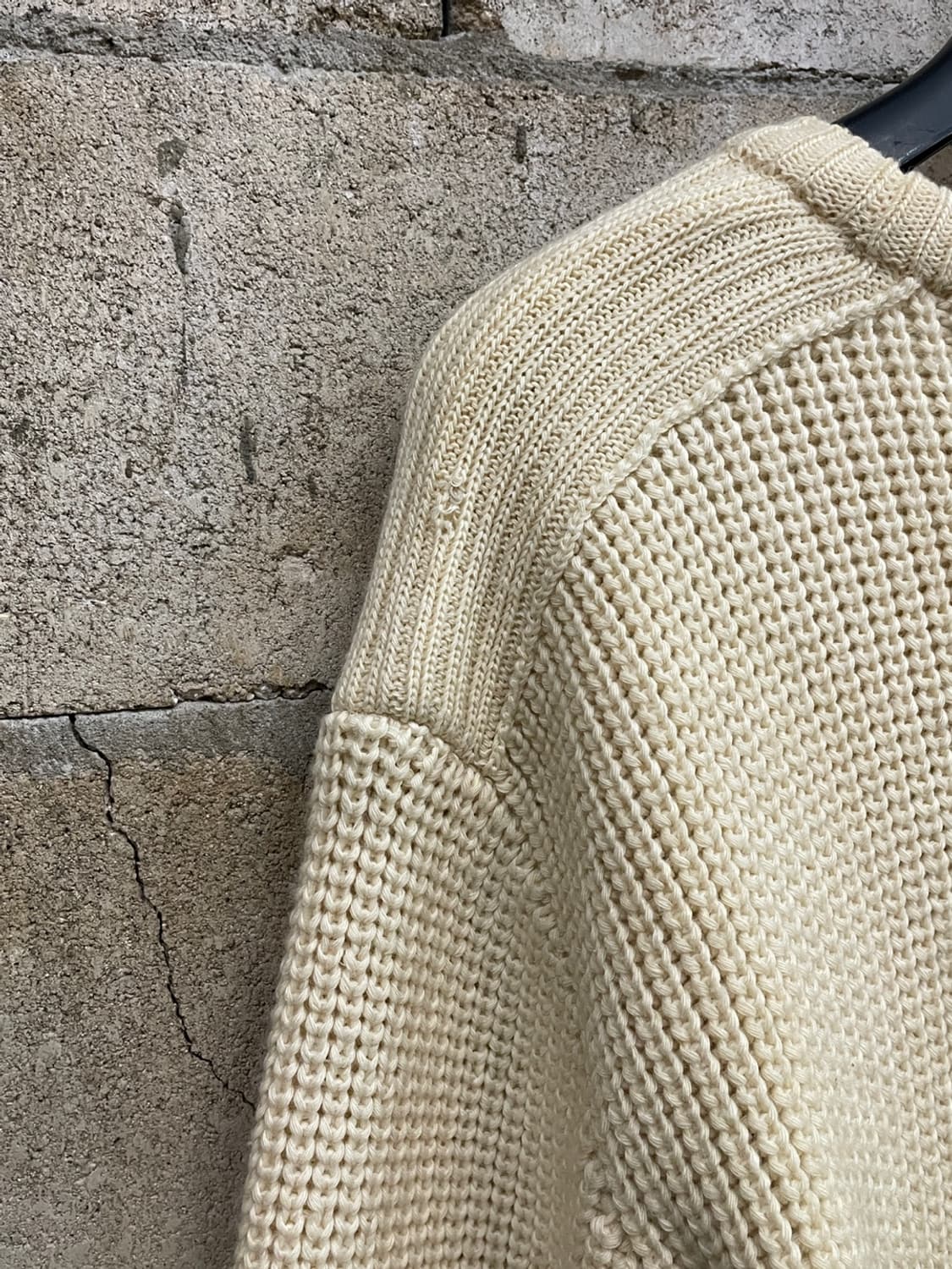 90s 라코스테 헤비 울 피셔맨 니트  상품이미지4