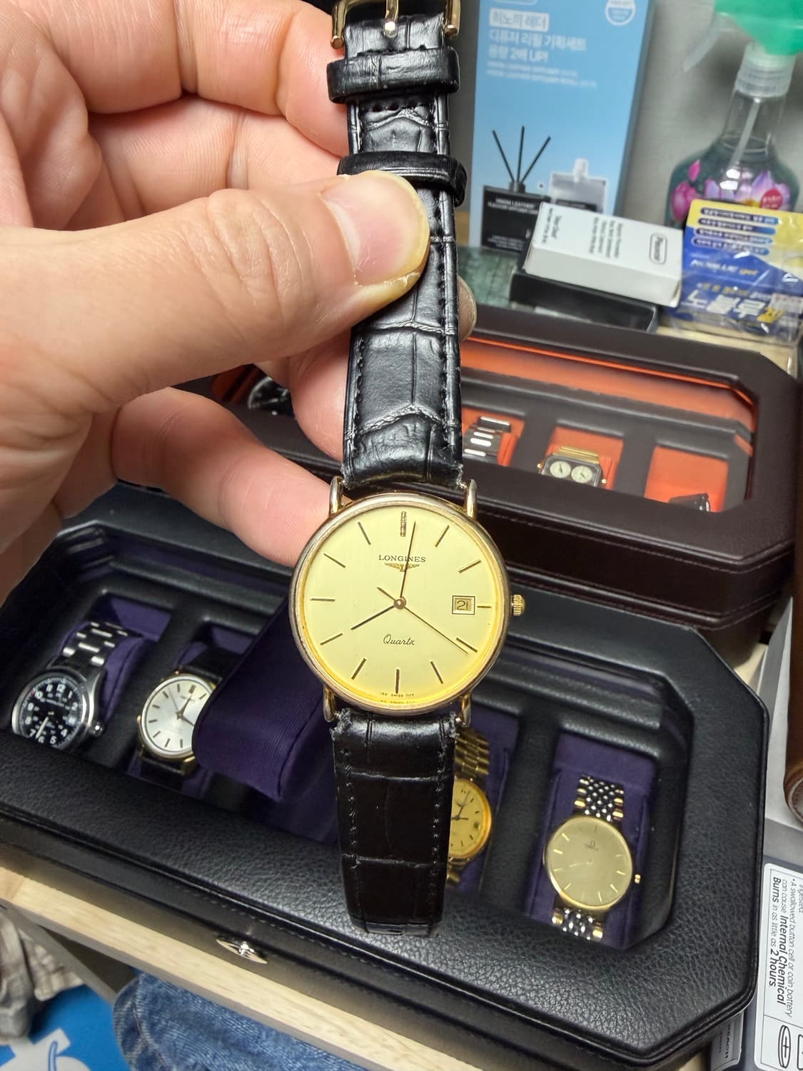 론진 쿼츠 빈티지 금장 상품이미지2