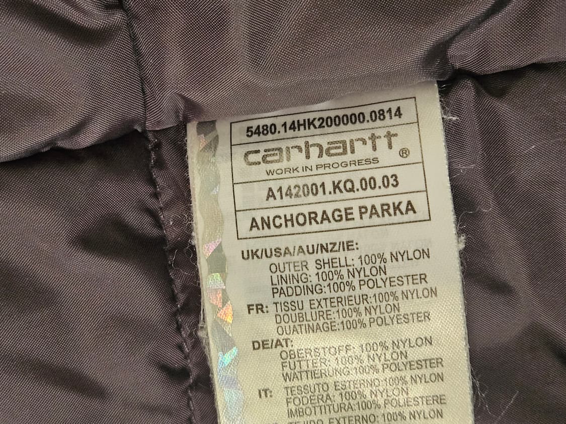칼하트 앵커리지 파카 S 상품이미지4