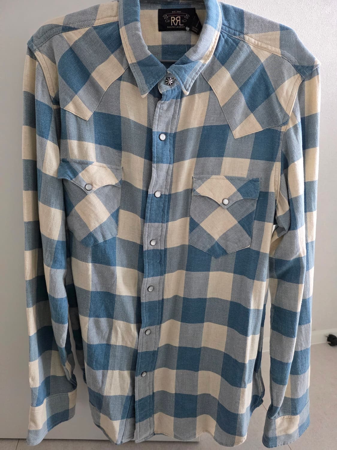 RRL 버팔로 웨스턴 플래드 콘초 셔츠[L] 상품이미지1