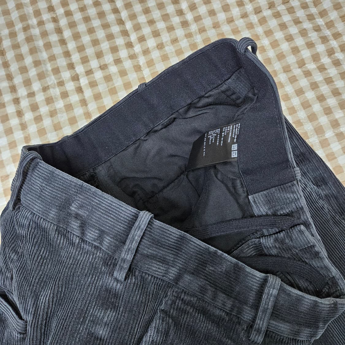 유니클로 골덴 와이드 면바지 남자32 상품이미지2